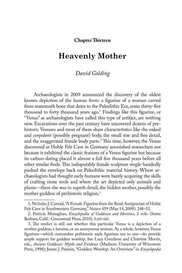 Heavenly Mother by David Golding